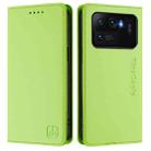 For Xiaomi Mi 11 Ultra RC01 Dual-Folded Magnetic Suction RFID Leather Phone Case(Grass Green) - 2