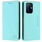 For Xiaomi 11T / 11T Pro RC01 Dual-Folded Magnetic Suction RFID Leather Phone Case(Mint Green) - 2