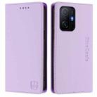 For Xiaomi 11T / 11T Pro RC01 Dual-Folded Magnetic Suction RFID Leather Phone Case(Light Purple) - 2