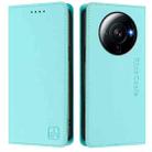 For Xiaomi 12S Ultra RC01 Dual-Folded Magnetic Suction RFID Leather Phone Case(Mint Green) - 2