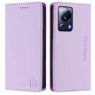 For Xiaomi 13 Lite 5G / Civi 2 RC01 Dual-Folded Magnetic Suction RFID Leather Phone Case(Light Purple) - 2
