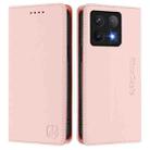 For Xiaomi 14T Pro RC01 Dual-Folded Magnetic Suction RFID Leather Phone Case(Pink) - 2