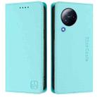 For Xiaomi Civi 3 5G RC01 Dual-Folded Magnetic Suction RFID Leather Phone Case(Mint Green) - 2