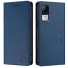 For Xiaomi Civi 1S RC01 Dual-Folded Magnetic Suction RFID Leather Phone Case(Dark Blue) - 2