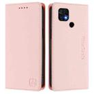 For Xiaomi Poco C40 RC01 Dual-Folded Magnetic Suction RFID Leather Phone Case(Pink) - 2