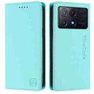 For Xiaomi Poco X6 Pro / Redmi K70E RC01 Dual-Folded Magnetic Suction RFID Leather Phone Case(Mint Green) - 2