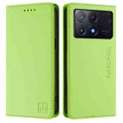 For Xiaomi Poco X6 Pro / Redmi K70E RC01 Dual-Folded Magnetic Suction RFID Leather Phone Case(Grass Green) - 2