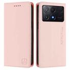 For Xiaomi Poco X6 Pro / Redmi K70E RC01 Dual-Folded Magnetic Suction RFID Leather Phone Case(Pink) - 2