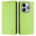 For Xiaomi Poco M7 Pro 5G RC01 Dual-Folded Magnetic Suction RFID Leather Phone Case(Grass Green) - 2