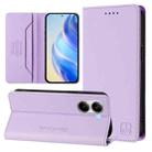 For Xiaomi Poco X7 Pro 5G / Redmi Turbo 4 5G RC01 Dual-Folded Magnetic Suction RFID Leather Phone Case(Light Purple) - 1