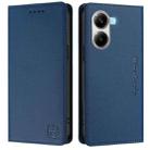 For Xiaomi Poco X7 Pro 5G / Redmi Turbo 4 5G RC01 Dual-Folded Magnetic Suction RFID Leather Phone Case(Dark Blue) - 2