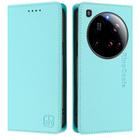 For Xiaomi 15 Ultra RC01 Dual-Folded Magnetic Suction RFID Leather Phone Case(Mint Green) - 2