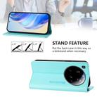 For Xiaomi 15 Ultra RC01 Dual-Folded Magnetic Suction RFID Leather Phone Case(Mint Green) - 3