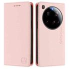 For Xiaomi 15 Ultra RC01 Dual-Folded Magnetic Suction RFID Leather Phone Case(Pink) - 2