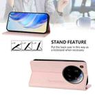 For Xiaomi 15 Ultra RC01 Dual-Folded Magnetic Suction RFID Leather Phone Case(Pink) - 3