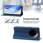 For Xiaomi 15 Ultra RC01 Dual-Folded Magnetic Suction RFID Leather Phone Case(Dark Blue) - 3
