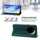 For Xiaomi 15 Ultra RC01 Dual-Folded Magnetic Suction RFID Leather Phone Case(Dark Green) - 3