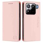 For Xiaomi 15S Pro RC01 Dual-Folded Magnetic Suction RFID Leather Phone Case(Pink) - 2