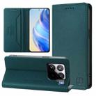 For Xiaomi 15S Pro RC01 Dual-Folded Magnetic Suction RFID Leather Phone Case(Dark Green) - 1