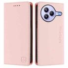 For Xiaomi Civi 5 Pro Curved RC01 Dual-Folded Magnetic Suction RFID Leather Phone Case(Pink) - 2