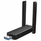 EDUP AX1673 3000Mbps WiFi 6 Dual-Band USB WiFi Adapter Wireless Network Card(Black) - 1