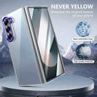 For Samsung Galaxy Z Fold6 lce Folding Series Integrated Clear PC Phone Case(Royal Blue) - 2