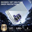 For Samsung Galaxy Z Fold6 lce Folding Series Integrated Clear PC Phone Case(Royal Blue) - 3