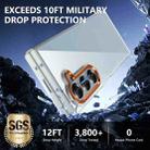 For Samsung Galaxy Z Fold6 lce Folding Series Integrated Clear PC Phone Case(Orange) - 3
