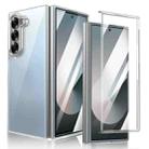 For Samsung Galaxy Z Fold6 lce Folding Series Integrated Clear PC Phone Case(Silver) - 1