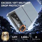 For Samsung Galaxy Z Flip3 5G lce Folding Series Integrated Clear PC Phone Case(Orange) - 3