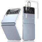 For Samsung Galaxy Z Flip3 5G lce Folding Series Integrated Clear PC Phone Case(Black) - 1