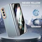 For Samsung Galaxy Z Fold3 5G lce Folding Series Integrated Clear PC Phone Case(Orange) - 2