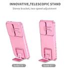 For Samsung Galaxy S24 FE 5G Stereoscopic Holder Sliding Camshield Phone Case(Pink) - 2