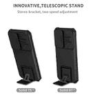 For Samsung Galaxy S24 FE 5G Stereoscopic Holder Sliding Camshield Phone Case(Black) - 2