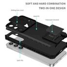 For Samsung Galaxy S24 FE 5G Stereoscopic Holder Sliding Camshield Phone Case(Black) - 3
