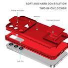 For Samsung Galaxy S24 FE 5G Stereoscopic Holder Sliding Camshield Phone Case(Red) - 3
