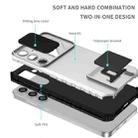 For Samsung Galaxy S25+ 5G Stereoscopic Holder Sliding Camshield Phone Case(White) - 3