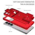 For Samsung Galaxy S25 Ultra 5G Stereoscopic Holder Sliding Camshield Phone Case(Red) - 3