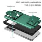 For Samsung Galaxy S25 Ultra 5G Stereoscopic Holder Sliding Camshield Phone Case(Green) - 3