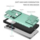 For Samsung Galaxy S25 Ultra 5G Stereoscopic Holder Sliding Camshield Phone Case(Light Green) - 3