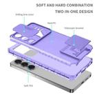 For Samsung Galaxy S25 Ultra 5G Stereoscopic Holder Sliding Camshield Phone Case(Purple) - 3