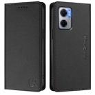 For Redmi 10 5G / 10 Prime+ 5G Global RC01 Dual-Folded Magnetic Suction RFID Leather Phone Case(Black) - 2