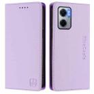 For Redmi 10 5G / 10 Prime+ 5G Global RC01 Dual-Folded Magnetic Suction RFID Leather Phone Case(Light Purple) - 2