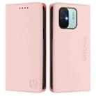 For Redmi 12C / 11A RC01 Dual-Folded Magnetic Suction RFID Leather Phone Case(Pink) - 2