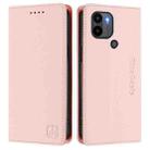 For Redmi A1+ 4G / Xiaomi Poco C50 4G RC01 Dual-Folded Magnetic Suction RFID Leather Phone Case(Pink) - 2