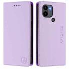 For Redmi A1+ 4G / Xiaomi Poco C50 4G RC01 Dual-Folded Magnetic Suction RFID Leather Phone Case(Light Purple) - 2