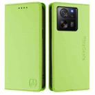 For Redmi K60 Ultra / Xiaomi 13T / 13T Pro RC01 Dual-Folded Magnetic Suction RFID Leather Phone Case(Grass Green) - 2