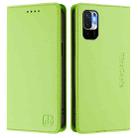 For Redmi Note 10 5G / Note 10T 5G RC01 Dual-Folded Magnetic Suction RFID Leather Phone Case(Grass Green) - 2