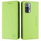 For Redmi Note 10 Pro 4G / Note 10 Pro Max RC01 Dual-Folded Magnetic Suction RFID Leather Phone Case(Grass Green) - 2