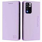 For Redmi Note 11 Pro+ 5G European RC01 Dual-Folded Magnetic Suction RFID Leather Phone Case(Light Purple) - 2